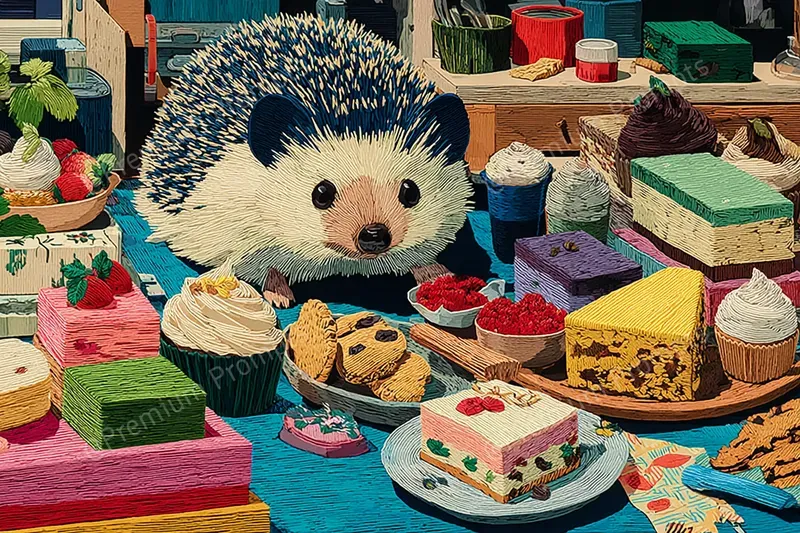 Embroidered Wool Storybook Magic Scenes