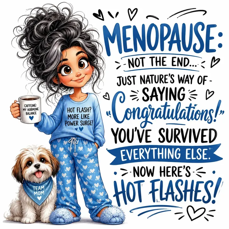 Funny Menopause Quote Character Posters