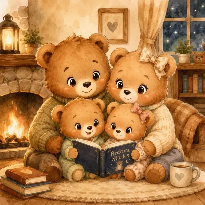 Cozy Family Chibi Scenes