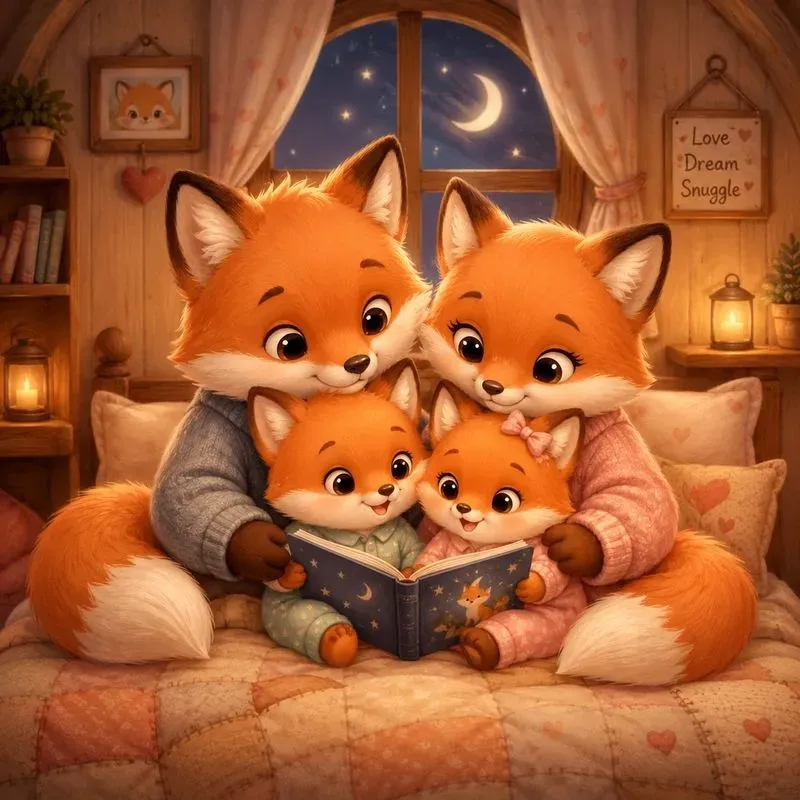 Cozy Family Chibi Scenes