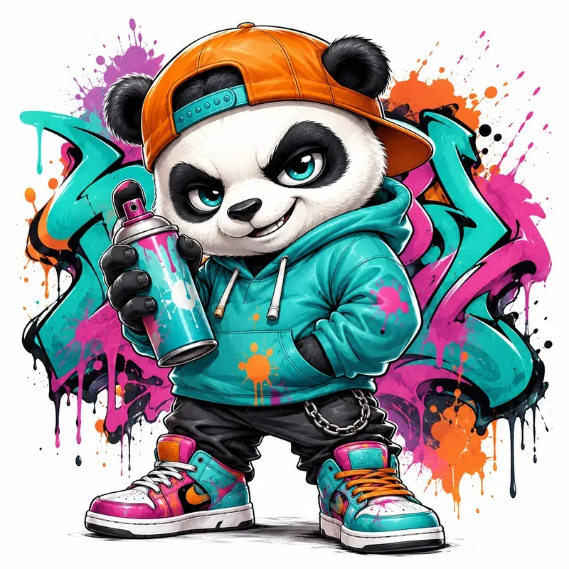 Street Graffiti Mascot Art