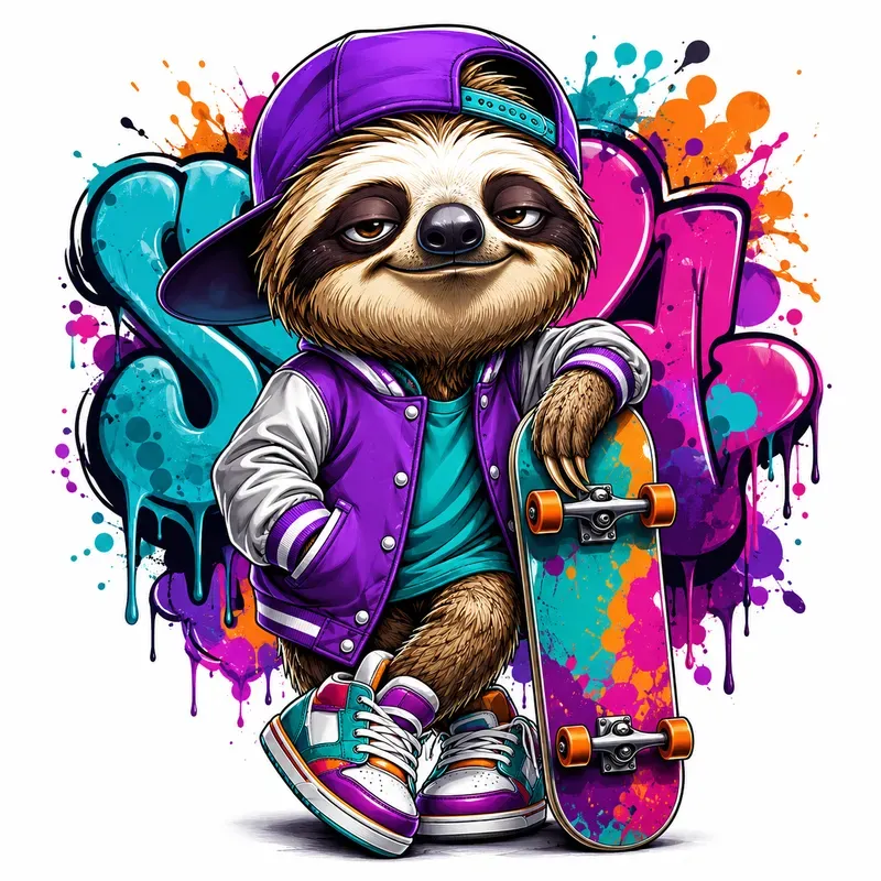 Street Graffiti Mascot Art