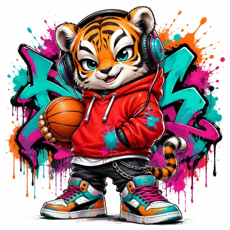 Street Graffiti Mascot Art