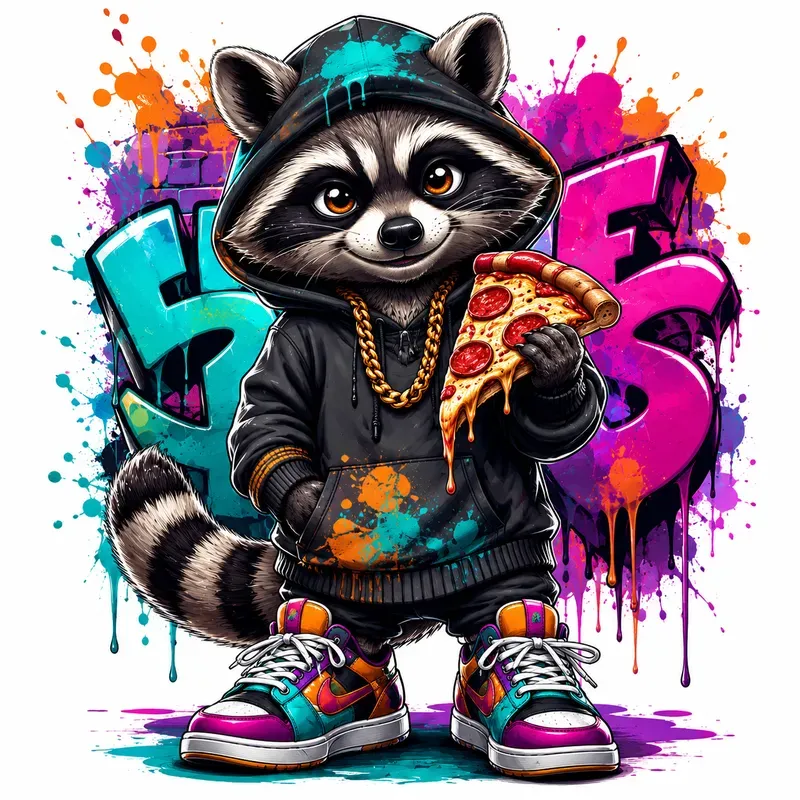 Street Graffiti Mascot Art