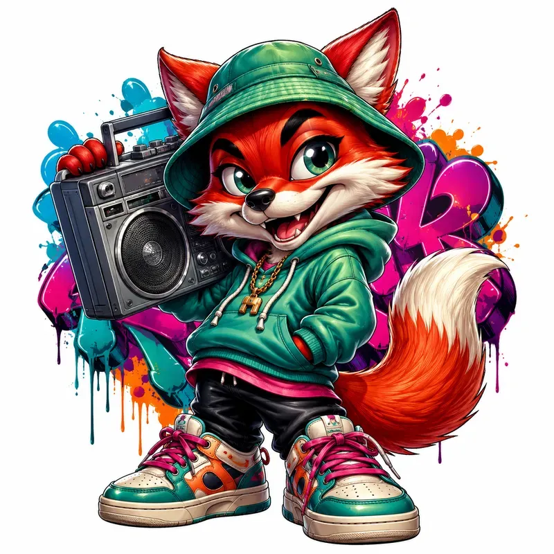 Street Graffiti Mascot Art