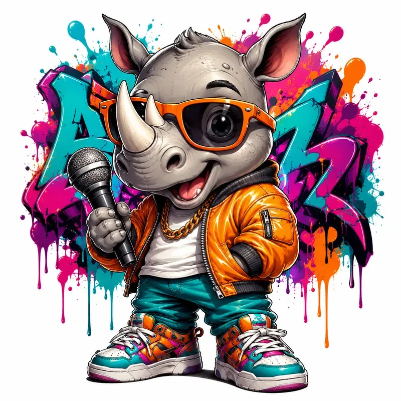 Street Graffiti Mascot Art