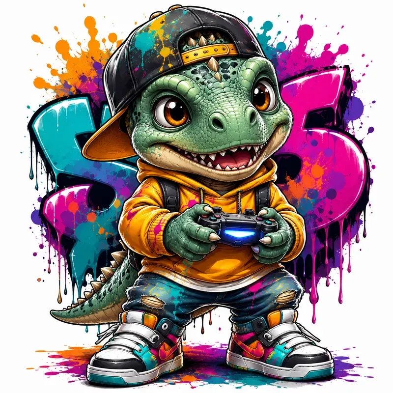 Street Graffiti Mascot Art