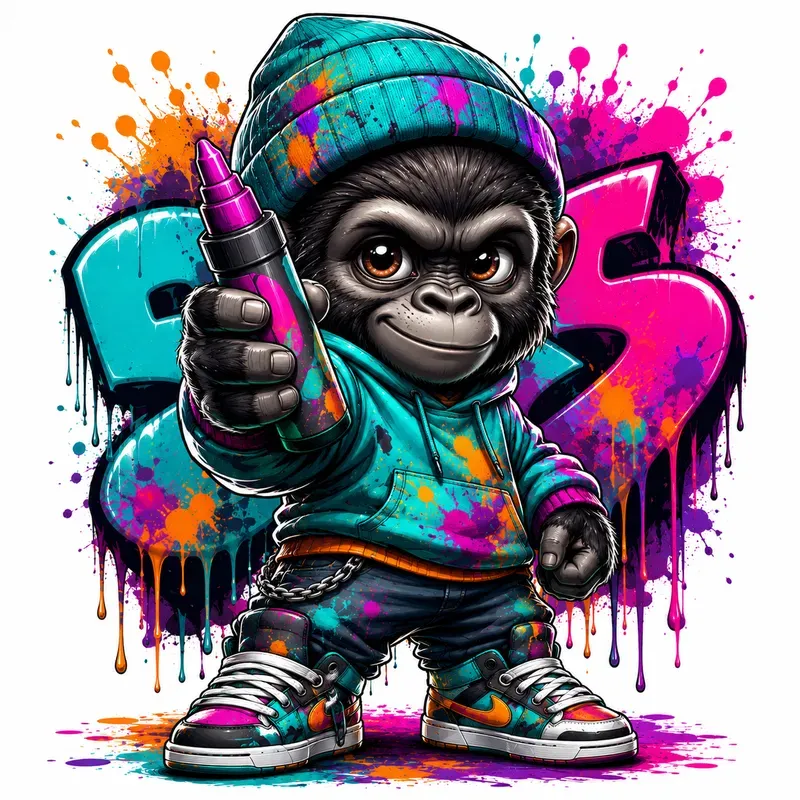 Street Graffiti Mascot Art