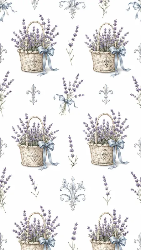 Seamless Royal Garden Kitchen Wallpapers