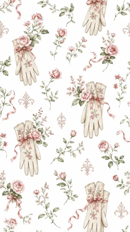 Seamless Royal Garden Kitchen Wallpapers