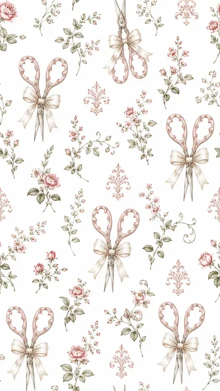 Seamless Royal Garden Kitchen Wallpapers