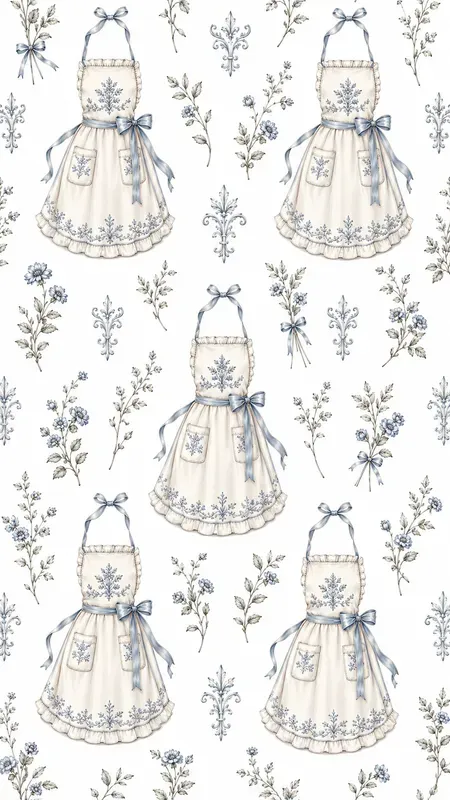Seamless Royal Garden Kitchen Wallpapers