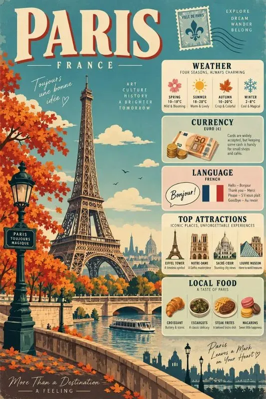 Vintage Travel Infographic Posters
