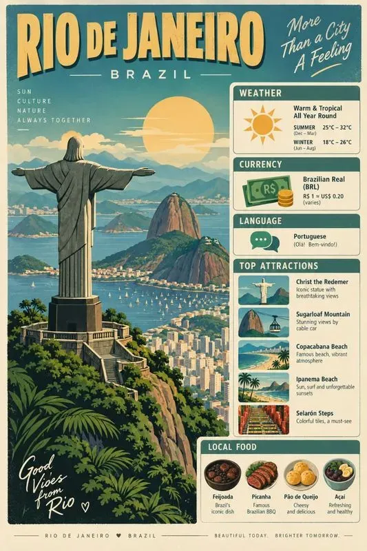 Vintage Travel Infographic Posters