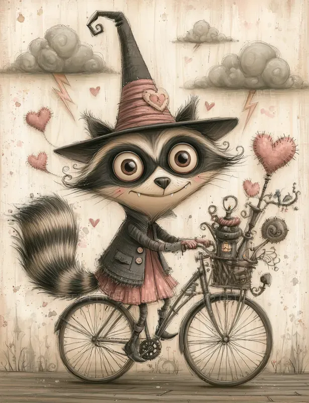 Whimsical Sarcastic Cartoon Gothic Cards