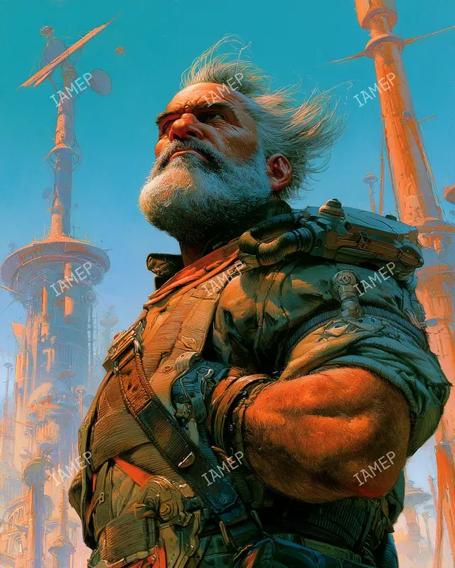 Retro Scifi Hero Portraits