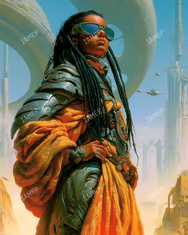 Retro Scifi Hero Portraits