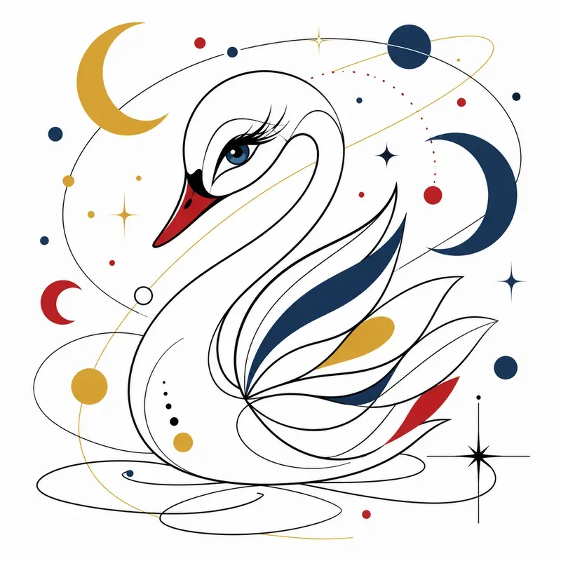 Modernist Line Art Creatures
