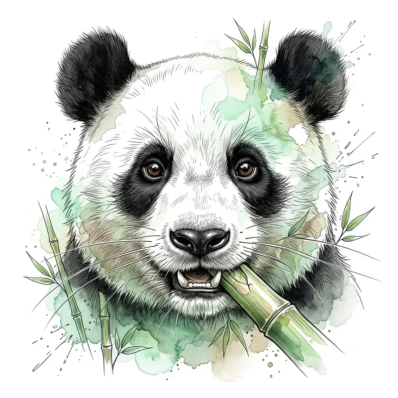 Vibrant Watercolor Ink Animal Generator