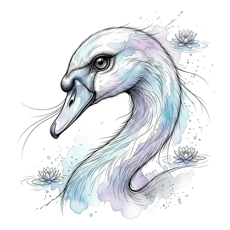 Vibrant Watercolor Ink Animal Generator