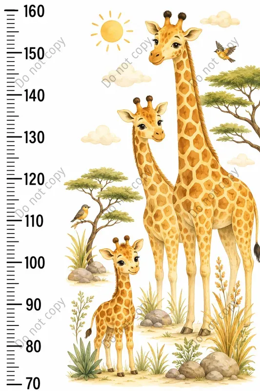 Kids Growth Chart Ruler Prints