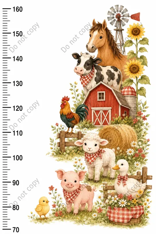Kids Growth Chart Ruler Prints