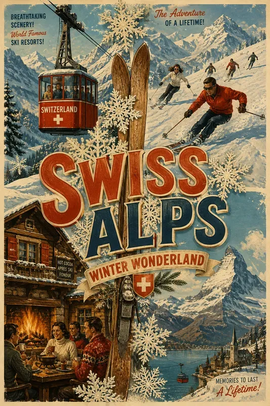 Vintage Travel Collage Posters