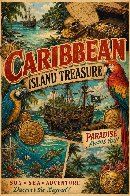 Vintage Travel Collage Posters