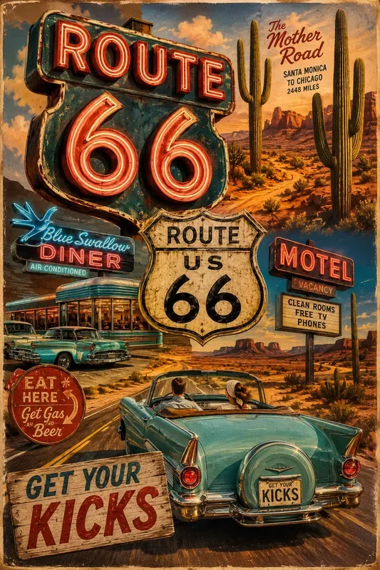 Vintage Travel Collage Posters