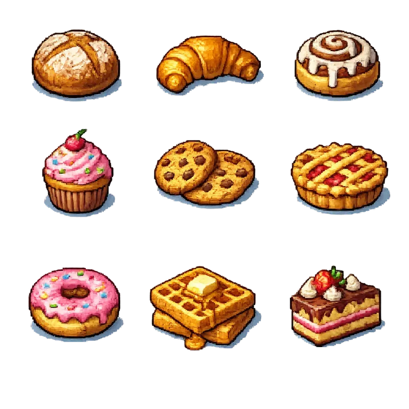 Retro Pixel Pantry Packs