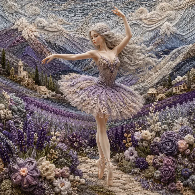 Whimsical Textile Art Scenes