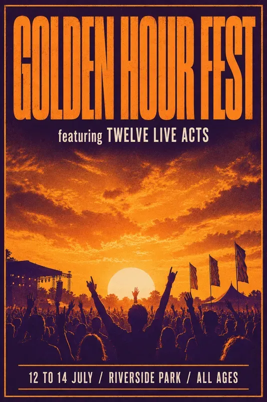 Concert Event Gig Poster Designers