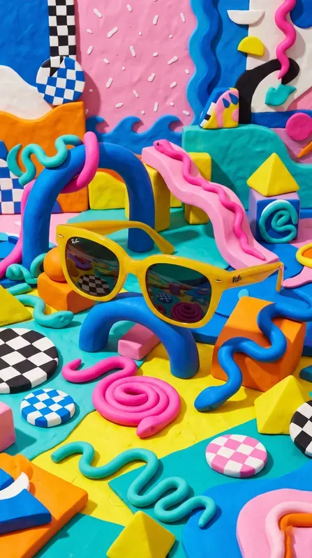 Pop Memphis Geometric Clay Studios