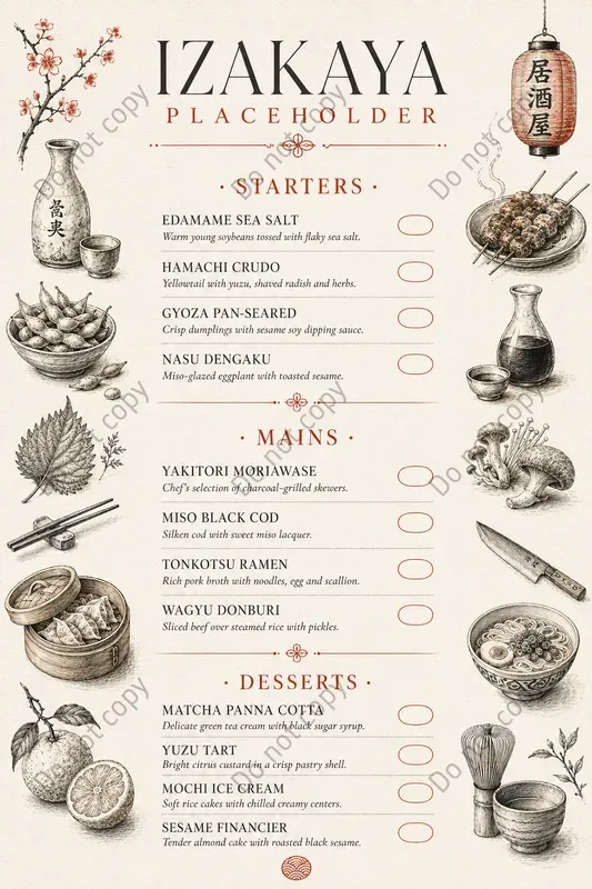 Elegant Restaurant Menu Designs