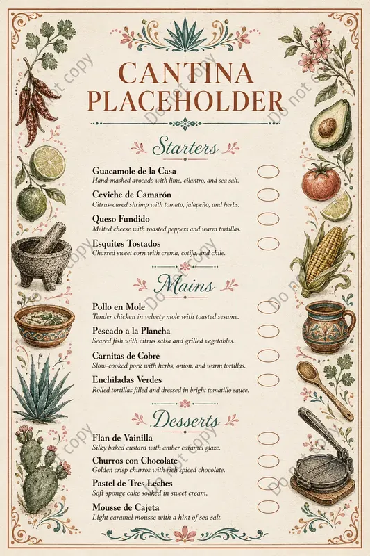 Elegant Restaurant Menu Designs