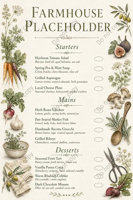 Elegant Restaurant Menu Designs