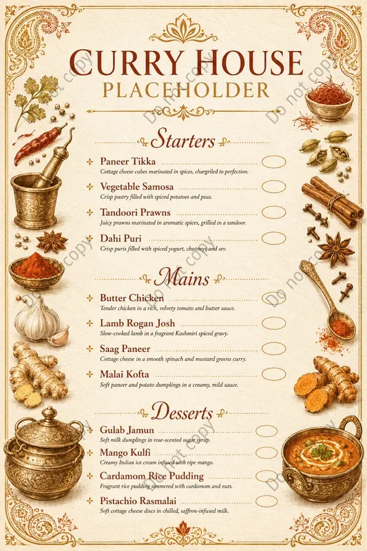 Elegant Restaurant Menu Designs