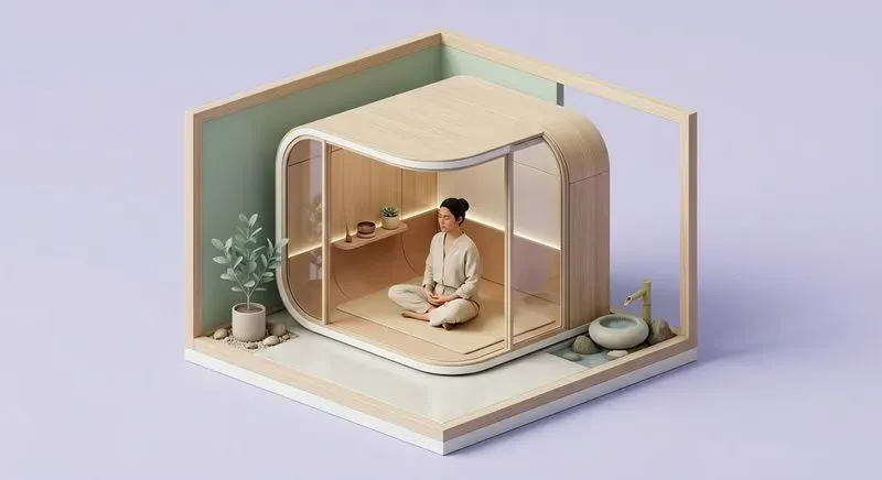 3D Minimal Chill Zone Dioramas