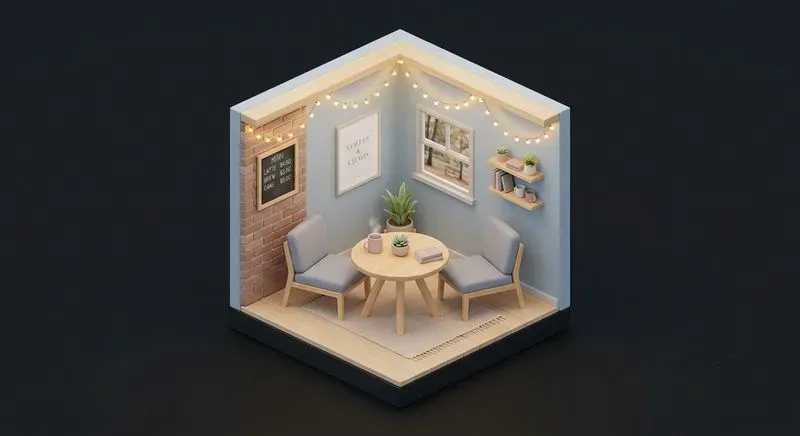 3D Minimal Chill Zone Dioramas