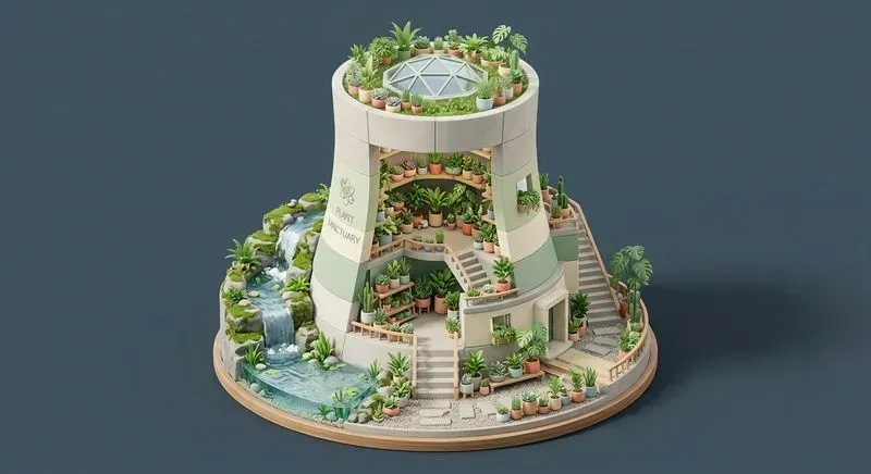 3D Minimal Chill Zone Dioramas