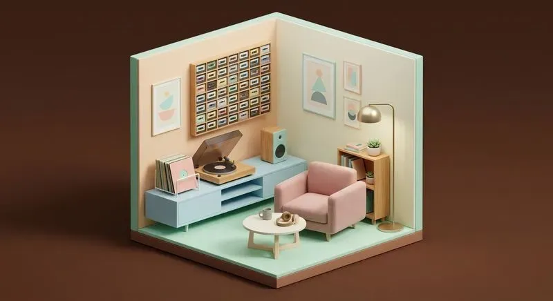3D Minimal Chill Zone Dioramas