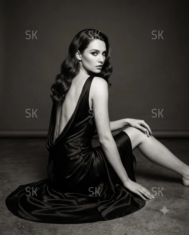 Monochromatic Fashion Portrait Photography