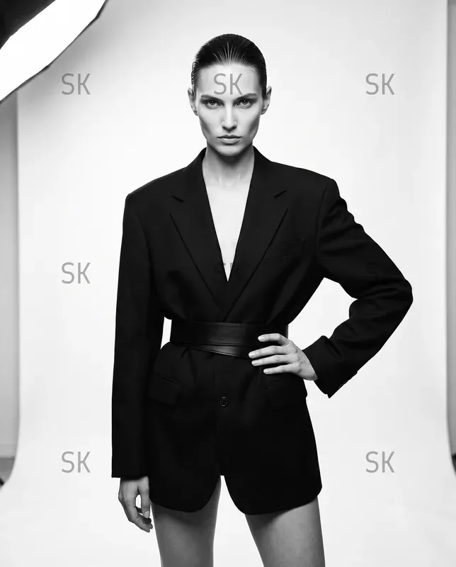 Monochromatic Fashion Portrait Photography