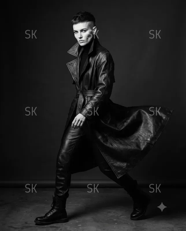 Monochromatic Fashion Portrait Photography
