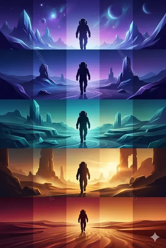 Cinematic Gradient Panels