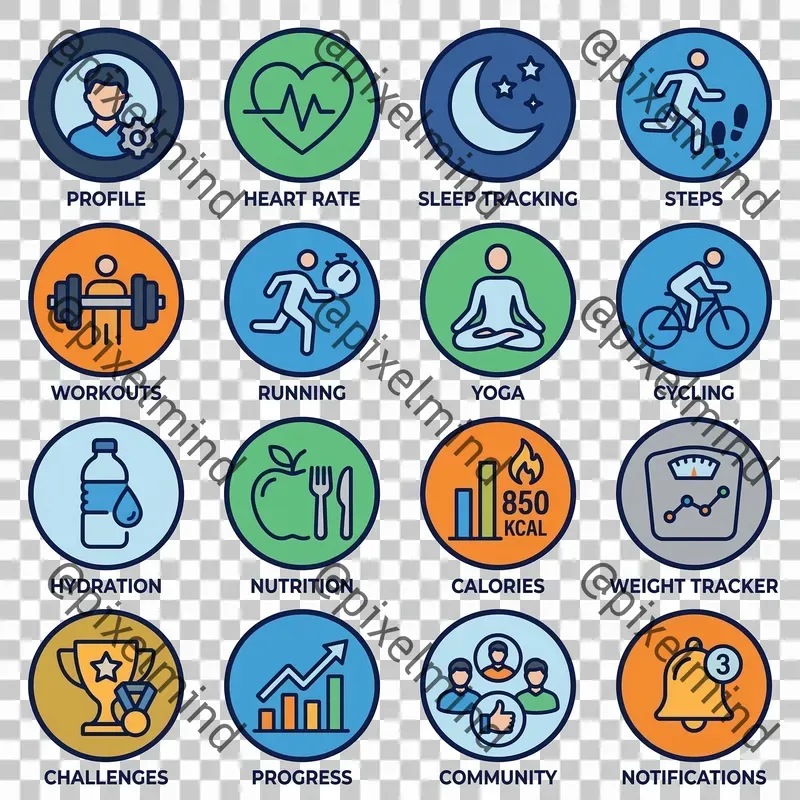 Modern App UI Icon Generator Kits