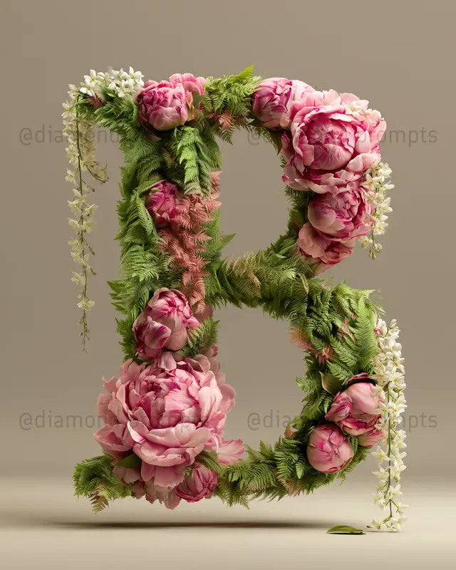 Botanical Letter Art