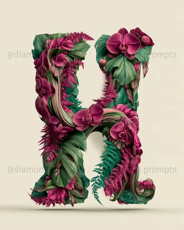 Botanical Letter Art