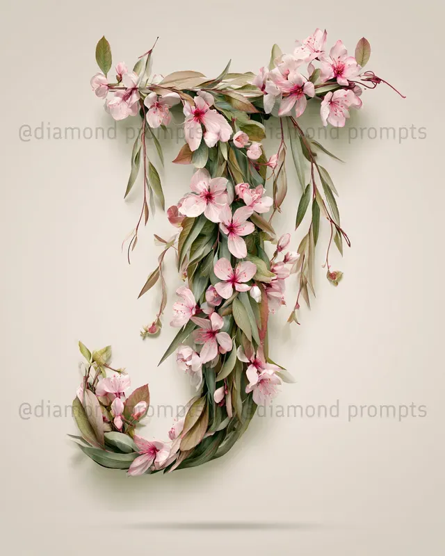 Botanical Letter Art
