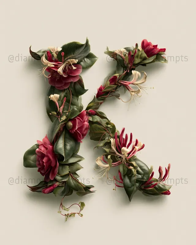 Botanical Letter Art